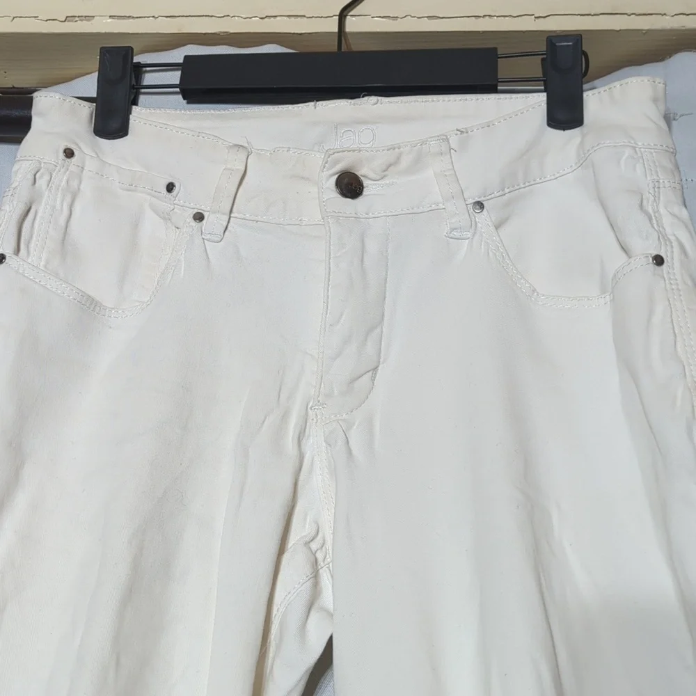 Jag Jeans cropped wide leg white low rise size 6 - Picture 6 of 11
